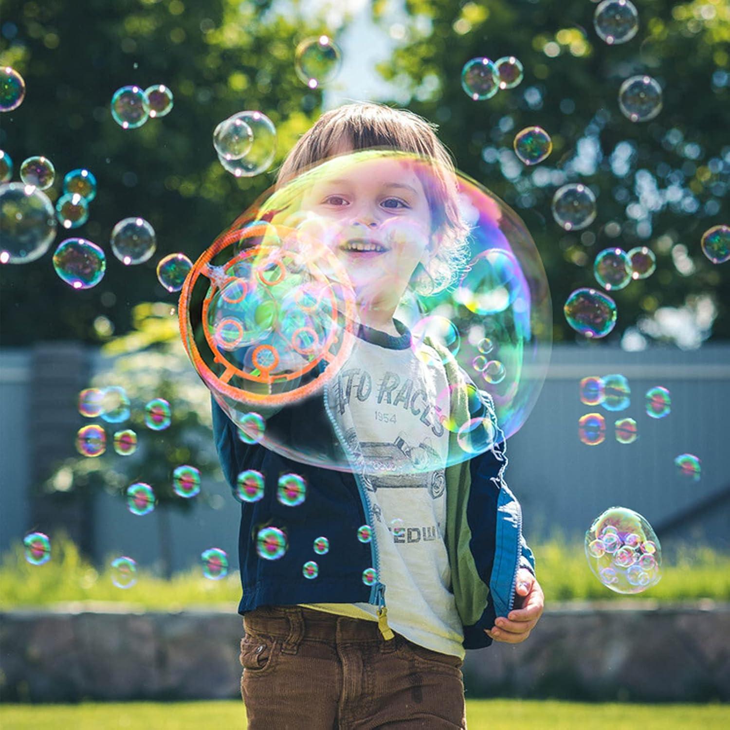 imageBubble Gun Bubble Machine Dinosaur Bubble Blower Toy for Kids and Toddlers Bubble in Bubble Gun Party Favors Birthday Christmas Easter Gift for 3 4 5 6 7 8 9 Years Old Boys and Girls YellowGreen