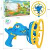 Bubble Gun Bubble Machine Dinosaur Bubble Blower Toy for Kids and Toddlers Bubble in Bubble Gun Party Favors Birthday Christmas Easter Gift for 3 4 5 6 7 8 9 Years Old Boys and Girls (Yellow)(Blue)