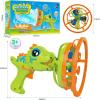 Bubble Gun Bubble Machine Dinosaur Bubble Blower Toy for Kids and Toddlers Bubble in Bubble Gun Party Favors Birthday Christmas Easter Gift for 3 4 5 6 7 8 9 Years Old Boys and Girls (Yellow)(Green)
