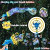 Bubble Gun Bubble Machine Dinosaur Bubble Blower Toy for Kids and Toddlers Bubble in Bubble Gun Party Favors Birthday Christmas Easter Gift for 3 4 5 6 7 8 9 Years Old Boys and Girls (Yellow)(Blue)