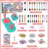 IFLOVE Arts and Crafts for Kids Ages 8-12,Friendship Bracelet Making Kit for Girl,DIY Arts and Crafts Maker for Kids,Jewelry Making Kit Christmas Gifts for Ages 6 7 8 9 10 11 12 Year Old (Rose)(blue/pink)