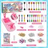 IFLOVE Arts and Crafts for Kids Ages 8-12,Friendship Bracelet Making Kit for Girl,DIY Arts and Crafts Maker for Kids,Jewelry Making Kit Christmas Gifts for Ages 6 7 8 9 10 11 12 Year Old (Rose)(Rose)
