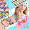 IFLOVE Arts and Crafts for Kids Ages 8-12,Friendship Bracelet Making Kit for Girl,DIY Arts and Crafts Maker for Kids,Jewelry Making Kit Christmas Gifts for Ages 6 7 8 9 10 11 12 Year Old (Rose)(Rose)