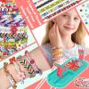 IFLOVE Arts and Crafts for Kids Ages 8-12,Friendship Bracelet Making Kit for Girl,DIY Arts and Crafts Maker for Kids,Jewelry Making Kit Christmas Gifts for Ages 6 7 8 9 10 11 12 Year Old (Blue/Pink)(blue/pink)