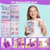 IFLOVE Arts and Crafts for Kids Ages 8-12,Friendship Bracelet Making Kit for Girl,DIY Arts and Crafts Maker for Kids,Jewelry Making Kit Christmas Gifts for Ages 6 7 8 9 10 11 12 Year Old (Blue/Pink)(pink/purple)