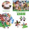 Jumbo Floor Puzzle for Kids Ages 4-6,48 Piece Cartoon Dinosaur Large Jigsaw Puzzles,Learning Toys for Toddlers Ages 3-5,Children Homeschool Educational Easter Gift for Boy Girl Ages 4-8(Poultry)