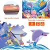 Jumbo Floor Puzzle for Kids Dinosaur Jigsaw Large Puzzles 48 Piece Ages 3-6 for Toddler Children Learning Preschool Educational Intellectual Development Toys 4-8 Years Old Easter Gift for Boy and Girl(Underwater)