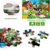 Jumbo Floor Puzzle for Kids Dinosaur Jigsaw Large Puzzles 48 Piece Ages 3-6 for Toddler Children Learning Preschool Educational Intellectual Development Toys 4-8 Years Old Easter Gift for Boy and Girl(Farm Animal)
