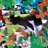 Jumbo Floor Puzzle for Kids Dinosaur Jigsaw Large Puzzles 48 Piece Ages 3-6 for Toddler Children Learning Preschool Educational Intellectual Development Toys 4-8 Years Old Easter Gift for Boy and Girl(Farm Animal)