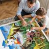 Jumbo Floor Puzzle for Kids,48 Piece Forest Dinosaur Large Jigsaw Puzzles, Fun Educational Preschool Learning Toy for Toddlers Ages 3-5,Easter Gift for Boy Girl Ages 4-8(Volcano Dino)