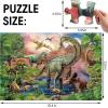 Jumbo Floor Puzzle for Kids,48 Piece Forest Dinosaur Large Jigsaw Puzzles, Fun Educational Preschool Learning Toy for Toddlers Ages 3-5,Easter Gift for Boy Girl Ages 4-8(Forest Dino)