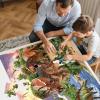 Jumbo Floor Puzzle for Kids,48 Piece Forest Dinosaur Large Jigsaw Puzzles, Fun Educational Preschool Learning Toy for Toddlers Ages 3-5,Easter Gift for Boy Girl Ages 4-8(Swamp Dino)