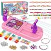 IFLOVE Arts and Crafts for Kids Ages 8-12,Friendship Bracelet Making Kit for Girl,DIY Arts and Crafts Maker for Kids,Jewelry Making Kit Christmas Gifts for Ages 6 7 8 9 10 11 12 Year Old (Blue/Pink)(pink/purple)
