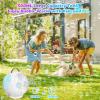 Bubble Machine for Kids Toddlers,45°/360° Auto Rotatable Spherical Bubble Maker Toy with LED Light,Rechargeable Bubble Blower for 3 4 5 Year Old,Wedding Party Easter Birthday Gifts (Spherical White)(Spherical White)