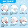 Bubble Machine for Kids Toddlers,45°/360° Auto Rotatable Spherical Bubble Maker Toy with LED Light,Rechargeable Bubble Blower for 3 4 5 Year Old,Wedding Party Easter Birthday Gifts (Spherical White)(Handheld White)