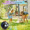 Bubble Machine for Kids Toddlers,45°/360° Auto Rotatable Spherical Bubble Maker Toy with LED Light,Rechargeable Bubble Blower for 3 4 5 Year Old,Wedding Party Easter Birthday Gifts (Spherical White)(Spherical Black)