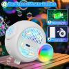 Bubble Machine for Kids Toddlers,Automatic Bubble Maker with RGB Light,Rechargeable Type-C Charge Bubble Blower,Bubble Toy for 3 4 5 6 7 Year Old Boy Girl,Outdoor Party Wedding Birthday Gifts(White)