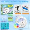 Bubble Machine for Kids Toddlers,Automatic Bubble Maker with RGB Light,Rechargeable Type-C Charge Bubble Blower,Bubble Toy for 3 4 5 6 7 Year Old Boy Girl,Outdoor Party Wedding Birthday Gifts(White)
