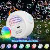 Bubble Machine for Kids Toddlers,Automatic Bubble Maker with RGB Light,Rechargeable Type-C Charge Bubble Blower,Bubble Toy for 3 4 5 6 7 Year Old Boy Girl,Outdoor Party Wedding Birthday Gifts(White)