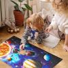 Jumbo Floor Puzzle for Kids Ages 4-8,Solar System Jigsaw Puzzles,48 Piece Space Large Puzzles for Toddler Ages 3-5,Preschool Learning Planets Toys Christmas Birthday Gift for Boys Girls(Solar)