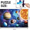 Jumbo Floor Puzzle for Kids Ages 4-8,Solar System Jigsaw Puzzles,48 Piece Space Large Puzzles for Toddler Ages 3-5,Preschool Learning Planets Toys Christmas Birthday Gift for Boys Girls(Solar)