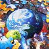 Jumbo Floor Puzzle for Kids Ages 4-8,Solar System Jigsaw Puzzles,48 Piece Space Large Puzzles for Toddler Ages 3-5,Preschool Learning Planets Toys Christmas Birthday Gift for Boys Girls(Galactic)