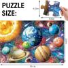 Jumbo Floor Puzzle for Kids Ages 4-8,Solar System Jigsaw Puzzles,48 Piece Space Large Puzzles for Toddler Ages 3-5,Preschool Learning Planets Toys Christmas Birthday Gift for Boys Girls(Galactic)