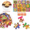 Jumbo Floor Puzzle for Kids,48 Hot Dog Pizza Jigsaw Puzzles,Learning Educational Foods Toys for Toddlers Ages 3-5,Colorful Design Children Easter Gift for Boy Girl Ages 4-8(Pizza)