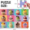 Jumbo Floor Puzzle for Kids,48 Piece Cupcake Jigsaw Puzzles,Learning Educational Toys for Toddlers Ages 3-5,Children Easter Gift for Boy Girl Ages 4-8(Cupcake)