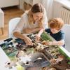 Jumbo Floor Puzzle for Kids,48 Piece Forest Animal Large Jigsaw Puzzles,Learning Educational Toys for Toddlers Ages 3-5,Wildlife Preschool Puzzles Children Easter Gift for Boy Girl Ages 4-8 W(Wildlife)