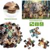 Jumbo Floor Puzzle for Kids,48 Piece Forest Animal Large Jigsaw Puzzles,Learning Educational Toys for Toddlers Ages 3-5,Wildlife Preschool Puzzles Children Easter Gift for Boy Girl Ages 4-8 W(Wildlife)