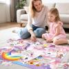 Jumbo Floor Puzzle for Kids,48 Piece Unicorn Large Jigsaw Puzzles,Cute Puzzle for Toddler Ages 3-5,Fun Educational Toy Easter Gift for Boys & Girls Ages 4-8(Unicorn)