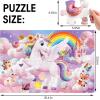 Jumbo Floor Puzzle for Kids,48 Piece Unicorn Large Jigsaw Puzzles,Cute Puzzle for Toddler Ages 3-5,Fun Educational Toy Easter Gift for Boys & Girls Ages 4-8(Unicorn)