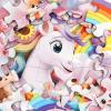 Jumbo Floor Puzzle for Kids,48 Piece Unicorn Large Jigsaw Puzzles,Cute Puzzle for Toddler Ages 3-5,Fun Educational Toy Easter Gift for Boys & Girls Ages 4-8(Unicorn)