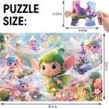 Jumbo Floor Puzzle for Kids,48 Piece Unicorn Large Jigsaw Puzzles,Puzzle for Toddler Ages 3-5,Fun Educational Preschool Learning Toy Easter Gift for Boys & Girls Ages 4-8(Fairy)