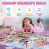 Jumbo Floor Puzzle for Kids,48 Piece Unicorn Large Jigsaw Puzzles,Puzzle for Toddler Ages 3-5,Fun Educational Preschool Learning Toy Easter Gift for Boys & Girls Ages 4-8(Unicorn)