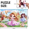 Jumbo Floor Puzzle for Kids,48 Piece Unicorn Large Jigsaw Puzzles,Puzzle for Toddler Ages 3-5,Fun Educational Preschool Learning Toy Easter Gift for Boys & Girls Ages 4-8(Princess)