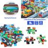 Jumbo Floor Puzzle for Kids,City Transportation Jigsaw Large Puzzles,48 Piece City Life Vehicle Puzzle for Toddler Ages 3-5,Children Learning Preschool Educational Toys,Gift for 4-8 Years Old(City Transportation)