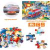 Jumbo Floor Puzzle for Kids,City Transportation Jigsaw Large Puzzles,48 Piece City Life Vehicle Puzzle for Toddler Ages 3-5,Children Learning Preschool Educational Toys,Gift for 4-8 Years Old(Fire Rescue)