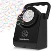 Bubble Machine for Kids Toddlers,45°/360° Auto Rotatable Spherical Bubble Maker Toy with LED Light,Rechargeable Bubble Blower for 3 4 5 Year Old,Wedding Party Easter Birthday Gifts (Spherical White)(Handheld Black)