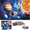 Jumbo Floor Puzzle for Kids Ages 4-8,Solar System Jigsaw Puzzles,48 Piece Space Large Puzzles for Toddler Ages 3-5,Preschool Learning Planets Toys Christmas Birthday Gift for Boys Girls(Solar)