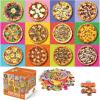 imageJumbo Floor Puzzle for Kids48 Hot Dog Pizza Jigsaw PuzzlesLearning Educational Foods Toys for Toddlers Ages 35Colorful Design Children Easter Gift for Boy Girl Ages 48Pizza
