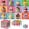 Jumbo Floor Puzzle for Kids,48 Piece Cupcake Jigsaw Puzzles,Learning Educational Toys for Toddlers Ages 3-5,Children Easter Gift for Boy Girl Ages 4-8(Cupcake)