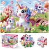 Jumbo Floor Puzzle for Kids,48 Piece Unicorn Large Jigsaw Puzzles,Puzzle for Toddler Ages 3-5,Fun Educational Preschool Learning Toy Easter Gift for Boys & Girls Ages 4-8(Unicorn)