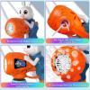 Bubble Guns for Toddlers,2 Pack Rabbit Bubble Machine,Easter Basket Stuffers for Kids,Bubble Blower with 10 Bubble Solutions,Outdoor Bubble Toy Easter Gift for Age 3 4 5 6 7 8 Years Old Boys Girls(Blue & Orange)